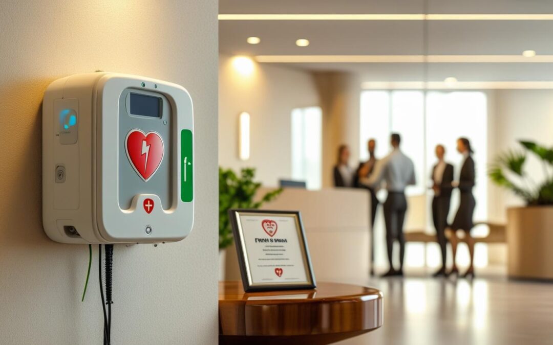 Défibrillateur installé en entreprise